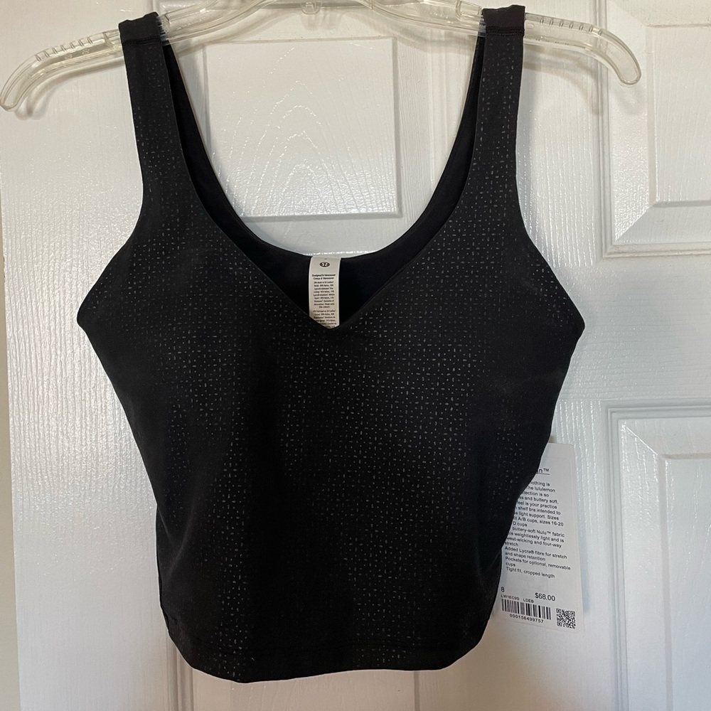 Lululemon jacquard align crop tank top